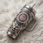 Premium USMNT 40oz Tumbler With Handle TNSM