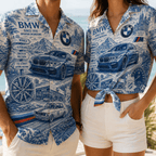 PREMIUM BW HAWAIIAN SHIRT LNTH
