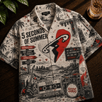 PREMIUM 5SOS HAWAIIAN SHIRT TTNL
