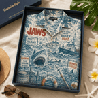 PREMIUM JAWS HAWAIIAN SHIRT TTNL