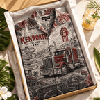 PREMIUM KNWT HAWAIIAN SHIRT LNTH