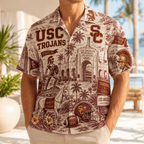 PREMIUM USC HAWAIIAN SHIRT TTNL