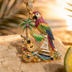 JBT Solid Gold Chain with Diamond Pendant TTTT