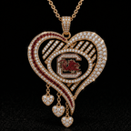 SCG Solid Gold Chain with Diamond Pendant TTTT