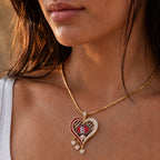 SLVC Solid Gold Chain with Diamond Pendant BMD