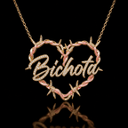 KRG Solid Gold Chain with Diamond Pendant BMD