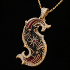 SLK Solid Gold Chain with Diamond Pendant TTTT