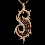 SLK Solid Gold Chain with Diamond Pendant TTTT