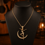 DMB Solid Gold Chain with Diamond Pendant TTTT
