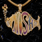 PIH Solid Gold Chain with Diamond Pendant BMD