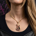 VHL Solid Gold Chain with Diamond Pendant TMH