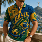 PREMIUM BRZ EMBOSS POLO SHIRT HQH