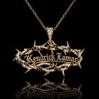 KDL Solid Gold Chain with Diamond Pendant BMD