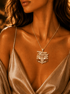 ZZT Solid Gold Chain with Diamond Pendant TMH