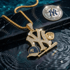 NYYR Solid Gold Chain with Diamond Pendant BMD