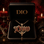 DIOO Solid Gold Chain with Diamond Pendant BMD