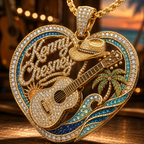 KNCN Solid Gold Chain with Diamond Pendant TMH
