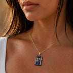 DTW Solid Gold Chain with Diamond Pendant BMD
