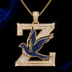 ZPT Solid Gold Chain with Diamond Pendant TMH