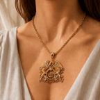 QNN Solid Gold Chain with Diamond Pendant PDL