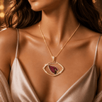 ARCD Solid Gold Chain with Diamond Pendant TMH