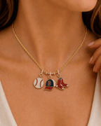 BRX Solid Gold Chain with Diamond Pendant TTTT