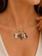 CWS Solid Gold Chain with Diamond Pendant TTTT