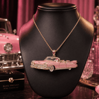 ELV Solid Gold Chain with Diamond Pendant TTTT