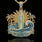 TBT Solid Gold Chain with Diamond Pendant PDL