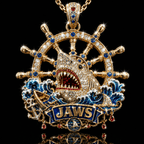 JAWS Solid Gold Chain with Diamond Pendant PDL