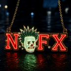 NOFX Solid Gold Chain with Diamond Pendant BMD