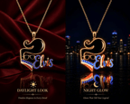 ELV Solid Gold Chain with Diamond Pendant BMD