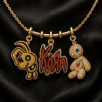 KRN Solid Gold Chain with Diamond Pendant BMD