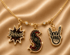 SLK Solid Gold Chain with Diamond Pendant TMH
