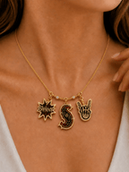 SLK Solid Gold Chain with Diamond Pendant TMH