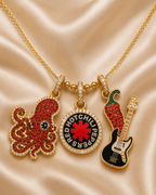RHCP Solid Gold Chain with Diamond Pendant TMH
