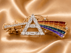 PKFL Elegant Gold Hair Clip For Women BMD