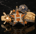 HTA Elegant Gold Hair Clip For Women BMD