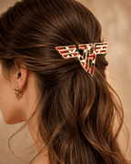 VHL Elegant Gold Hair Clip For Women TMH