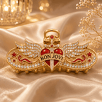 BJV Elegant Gold Hair Clip For Women TMH