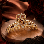 SLK Elegant Gold Hair Clip For Women BMD
