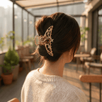 SLK Elegant Gold Hair Clip For Women BMD