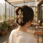 SVD Elegant Gold Hair Clip For Women BMD