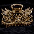 ONK Elegant Gold Hair Clip For Women BMD