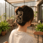 ONK Elegant Gold Hair Clip For Women BMD