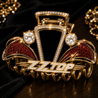 ZZT Elegant Gold Hair Clip For Women BMD