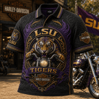 PREMIUM LSU EMBOSS POLO SHIRT HQH