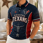PREMIUM HTX EMBOSS POLO SHIRT NTVA