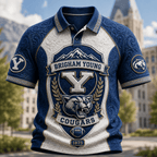 PREMIUM BYU EMBOSS POLO SHIRT HQH