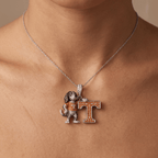 TVF Solid Gold Chain with Diamond Pendant HTTT